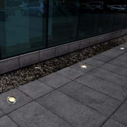 vidaXL Luces de suelo de exterior redondas 12 unidades