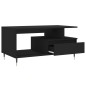 vidaXL Mesa de centro madera contrachapada negro 90x49x45 cm vidaXL Mesa de centro madera contrachapada negro 90x49x45 cm