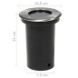 vidaXL Luces de suelo de exterior redondas 12 unidades vidaXL Luces de suelo de exterior redondas 12 unidades