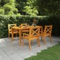 vidaXL Juego de comedor de jardín 5 piezas madera maciza de acacia vidaXL Juego de comedor de jardín 5 piezas madera maciza de acacia