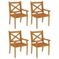 vidaXL Juego de comedor de jardín 5 piezas madera maciza de acacia vidaXL Juego de comedor de jardín 5 piezas madera maciza de acacia