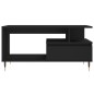vidaXL Mesa de centro madera contrachapada negro 90x49x45 cm vidaXL Mesa de centro madera contrachapada negro 90x49x45 cm