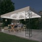 vidaXL Cenador con doble techo y tira de luces LED blanco 3x4 m vidaXL Cenador con doble techo y tira de luces LED blanco 3x4 m