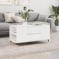 vidaXL Mesa de centro madera ingeniería blanco brillo 102x44,5x50 cm vidaXL Mesa de centro madera ingeniería blanco brillo 102x44,5x50 cm