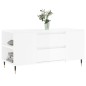 vidaXL Mesa de centro madera ingeniería blanco brillo 102x44,5x50 cm vidaXL Mesa de centro madera ingeniería blanco brillo 102x44,5x50 cm