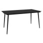 vidaXL Juego de comedor para jardín 7 piezas ratán PVC negro vidaXL Juego de comedor para jardín 7 piezas ratán PVC negro