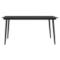vidaXL Juego de comedor para jardín 7 piezas ratán PVC negro vidaXL Juego de comedor para jardín 7 piezas ratán PVC negro