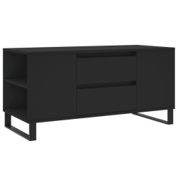 vidaXL Mesa de centro madera de ingeniería negro 102x44,5x50 cm