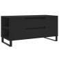vidaXL Mesa de centro madera de ingeniería negro 102x44,5x50 cm
