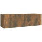 vidaXL Set de muebles de TV 2 pzas madera contrachapada roble ahumado vidaXL Set de muebles de TV 2 pzas madera contrachapada roble ahumado