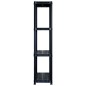 vidaXL Estante de almacenaje 4 niveles negro plástico 122x30,5x130 cm vidaXL Estante de almacenaje 4 niveles negro plástico 122x30,5x130 cm