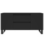 vidaXL Mesa de centro madera de ingeniería negro 102x44,5x50 cm