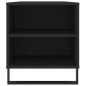 vidaXL Mesa de centro madera de ingeniería negro 102x44,5x50 cm