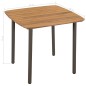 vidaXL Set de comedor de jardín 3 pzas ratán sintético gris
