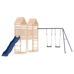 vidaXL Parque infantil de exterior madera maciza de pino