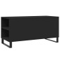 vidaXL Mesa de centro madera de ingeniería negro 102x44,5x50 cm