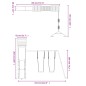 vidaXL Parque infantil de exterior madera maciza de pino vidaXL Parque infantil de exterior madera maciza de pino