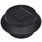 vidaXL Lámparas solares para valla exterior 12 uds LED negro vidaXL Lámparas solares para valla exterior 12 uds LED negro