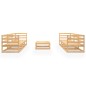 vidaXL Juego de muebles de jardín 7 piezas madera maciza de pino vidaXL Juego de muebles de jardín 7 piezas madera maciza de pino