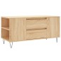 vidaXL Mesa de centro madera de ingeniería roble Sonoma 102x44,5x50 cm vidaXL Mesa de centro madera de ingeniería roble Sonoma 102x44,5x50 cm