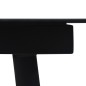 vidaXL Set de comedor de jardín 9 pzas cuerda de algodón y acero negro vidaXL Set de comedor de jardín 9 pzas cuerda de algodón y acero negro