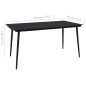 vidaXL Set de comedor de jardín 9 pzas cuerda de algodón y acero negro vidaXL Set de comedor de jardín 9 pzas cuerda de algodón y acero negro