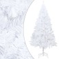 vidaXL Árbol de Navidad preiluminado con luces y bolas blanco 120 cm vidaXL Árbol de Navidad preiluminado con luces y bolas blanco 120 cm
