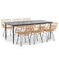 vidaXL Juego de comedor de jardín 7 piezas ratán sintético vidaXL Juego de comedor de jardín 7 piezas ratán sintético