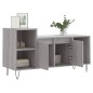 vidaXL Mueble de TV madera contrachapada gris Sonoma 100x35x55 cm vidaXL Mueble de TV madera contrachapada gris Sonoma 100x35x55 cm