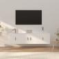 vidaXL Set de muebles de TV 3 piezas madera contrachapada blanco vidaXL Set de muebles de TV 3 piezas madera contrachapada blanco