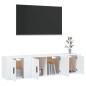 vidaXL Set de muebles de TV 3 piezas madera contrachapada blanco vidaXL Set de muebles de TV 3 piezas madera contrachapada blanco