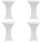 vidaXL Mantel elástico para mesa alta 4 unidades blanco Ø70 cm vidaXL Mantel elástico para mesa alta 4 unidades blanco Ø70 cm