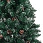 vidaXL Árbol de Navidad delgado con luces y bolas verde 150 cm vidaXL Árbol de Navidad delgado con luces y bolas verde 150 cm