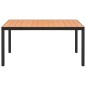 vidaXL Juego de comedor para jardín 5 piezas negro y marrón vidaXL Juego de comedor para jardín 5 piezas negro y marrón