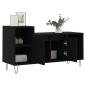 vidaXL Mueble para TV madera contrachapada negro 100x35x55 cm vidaXL Mueble para TV madera contrachapada negro 100x35x55 cm