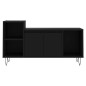 vidaXL Mueble para TV madera contrachapada negro 100x35x55 cm vidaXL Mueble para TV madera contrachapada negro 100x35x55 cm