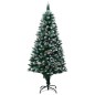 vidaXL Árbol de Navidad helado con luces, bolas y piñas 180 cm vidaXL Árbol de Navidad helado con luces, bolas y piñas 180 cm
