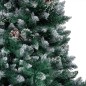 vidaXL Árbol de Navidad helado con luces, bolas y piñas 180 cm vidaXL Árbol de Navidad helado con luces, bolas y piñas 180 cm