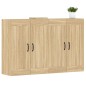 vidaXL Armarios de pared 2 uds madera de ingeniería roble Sonoma vidaXL Armarios de pared 2 uds madera de ingeniería roble Sonoma