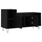 vidaXL Mueble para TV madera contrachapada negro 100x35x55 cm vidaXL Mueble para TV madera contrachapada negro 100x35x55 cm