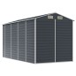 vidaXL Cobertizo de jardín acero galvanizado antracita 191x385x198 cm vidaXL Cobertizo de jardín acero galvanizado antracita 191x385x198 cm