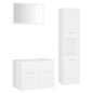 vidaXL Juego de muebles de baño madera de ingeniería blanco vidaXL Juego de muebles de baño madera de ingeniería blanco