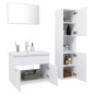 vidaXL Juego de muebles de baño madera de ingeniería blanco vidaXL Juego de muebles de baño madera de ingeniería blanco