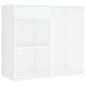vidaXL Tocador con LED y 2 armarios madera contrachapada blanco vidaXL Tocador con LED y 2 armarios madera contrachapada blanco