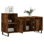 vidaXL Mueble para TV madera contrachapada roble ahumado 100x35x55 cm vidaXL Mueble para TV madera contrachapada roble ahumado 100x35x55 cm