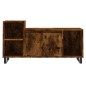 vidaXL Mueble para TV madera contrachapada roble ahumado 100x35x55 cm vidaXL Mueble para TV madera contrachapada roble ahumado 100x35x55 cm
