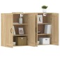 vidaXL Armarios de pared 2 uds madera de ingeniería roble Sonoma vidaXL Armarios de pared 2 uds madera de ingeniería roble Sonoma