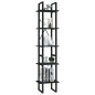 vidaXL Estantería de 5 niveles madera de ingeniería negra 40x30x175 cm vidaXL Estantería de 5 niveles madera de ingeniería negra 40x30x175 cm