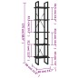 vidaXL Estantería de 5 niveles madera de ingeniería negra 40x30x175 cm vidaXL Estantería de 5 niveles madera de ingeniería negra 40x30x175 cm