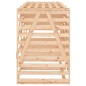 vidaXL Cobertizo triple para cubos de basura madera maciza de pino vidaXL Cobertizo triple para cubos de basura madera maciza de pino